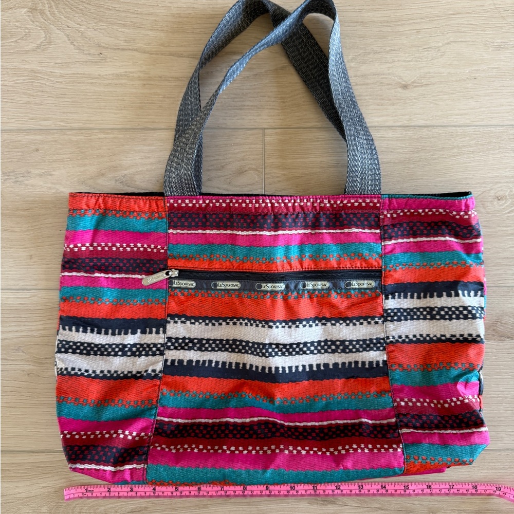 Striped Multicolor Tote Bag